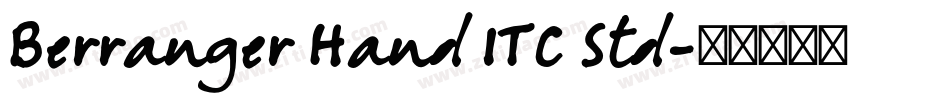 Berranger Hand ITC Std字体转换